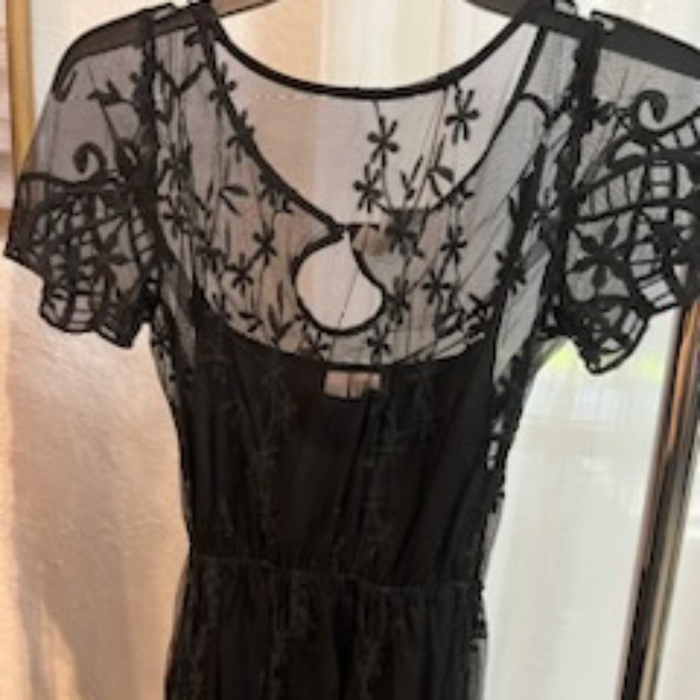 Slip + lace dress combo